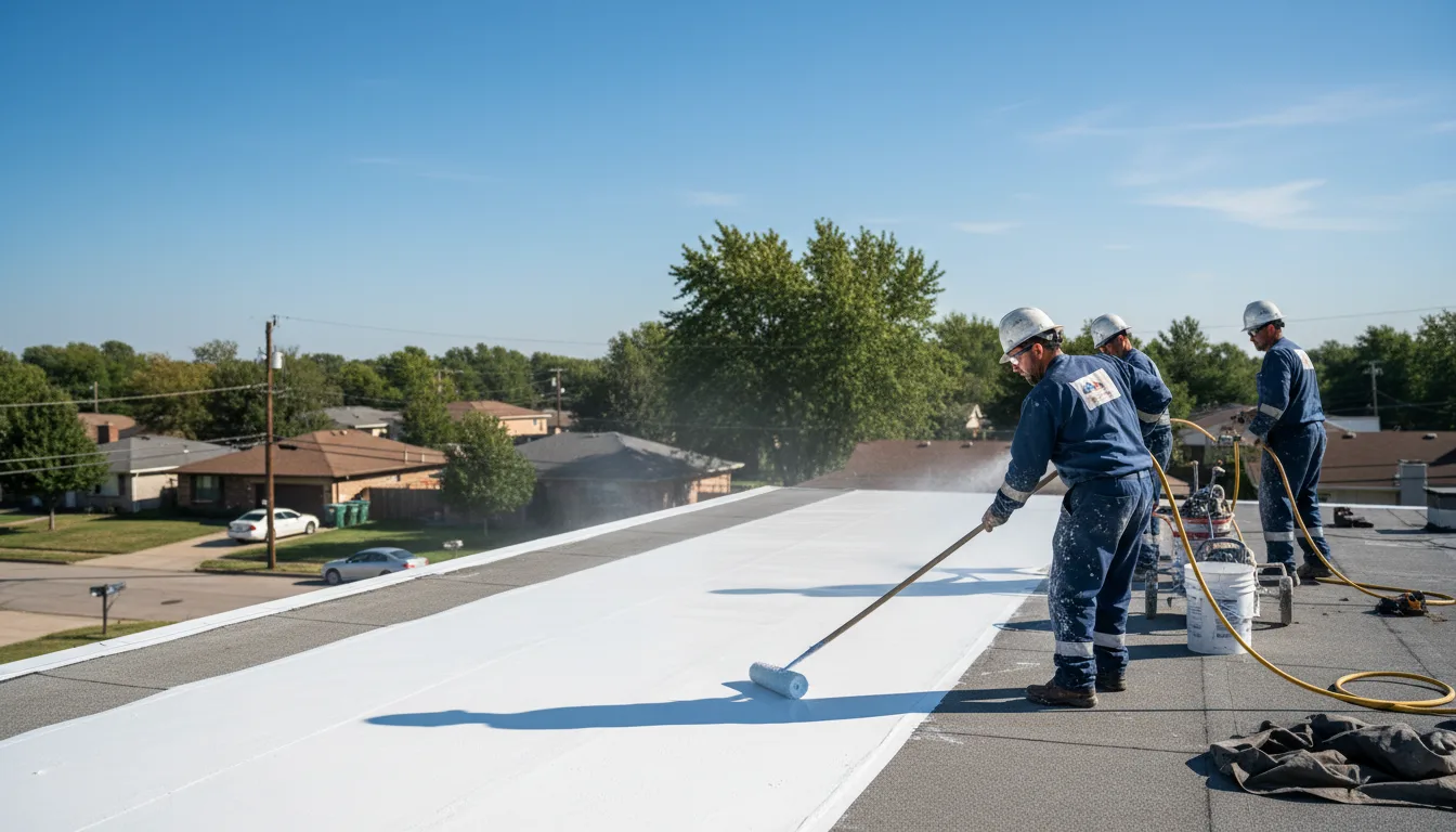 Commercial roof coating in Blain, PA near me
